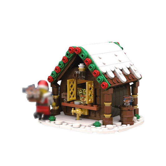 christmas beer stand shop | winter village | moc-166236 - 1