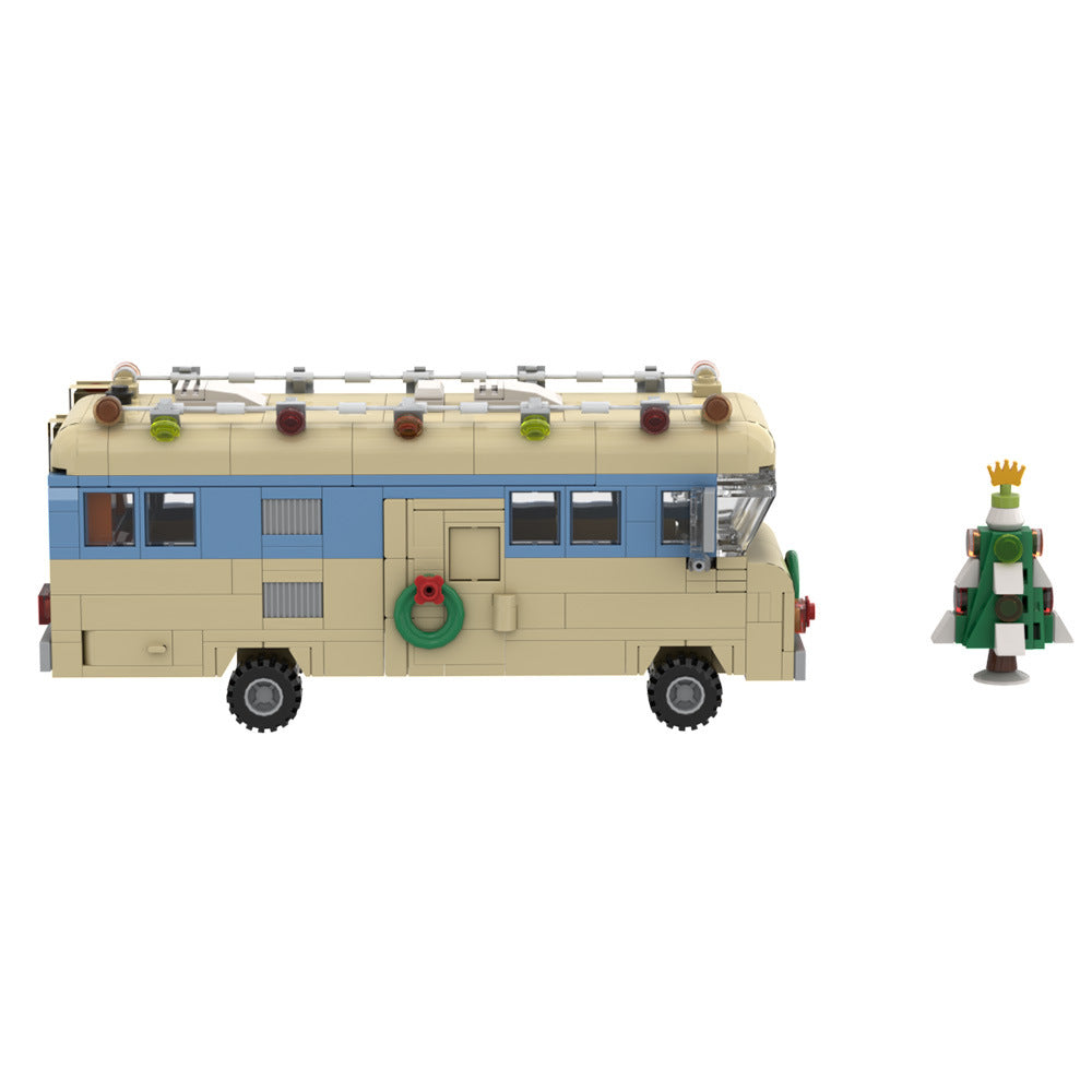 christmas rv building set | lego compatible - 3