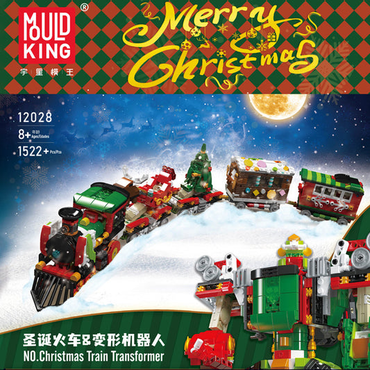 christmas train transformer - 1522 pcs | mouldking 12028 - 1