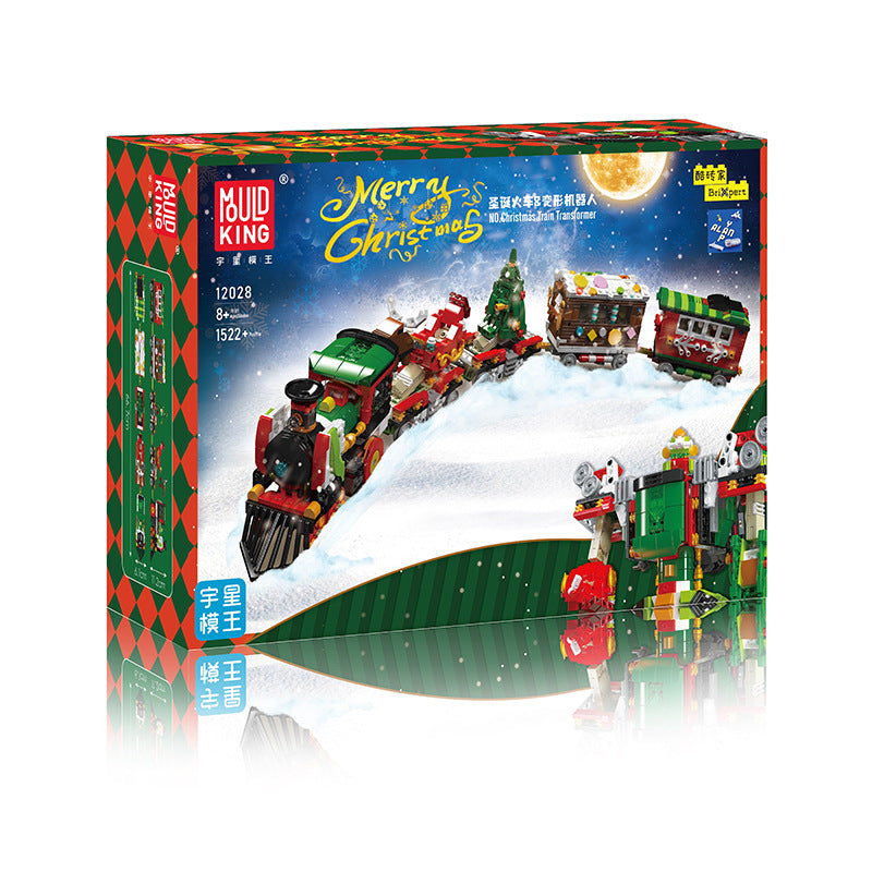 christmas train transformer - 1522 pcs | mouldking 12028 - 5