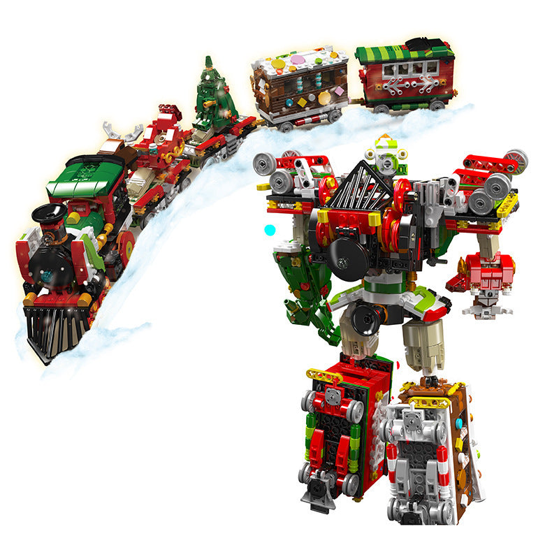 christmas train transformer - 1522 pcs | mouldking 12028 - 6