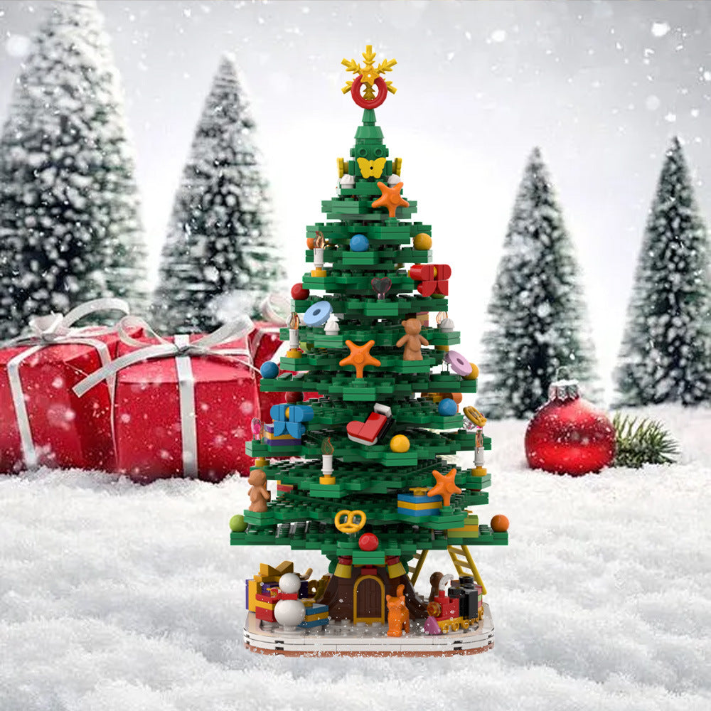 christmas tree moc building set | lego compatible - 1