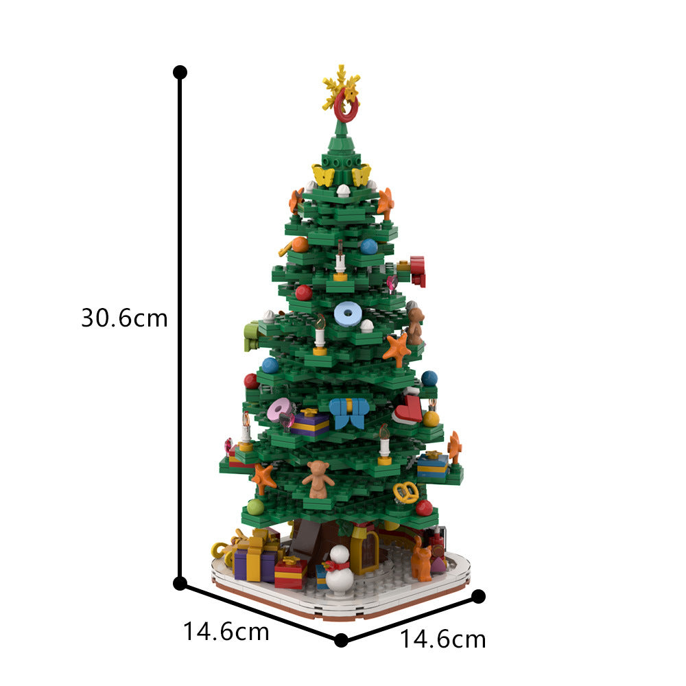 christmas tree moc building set | lego compatible - 3
