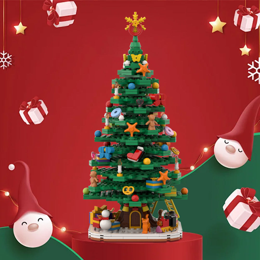 christmas tree moc building set | lego compatible - 4