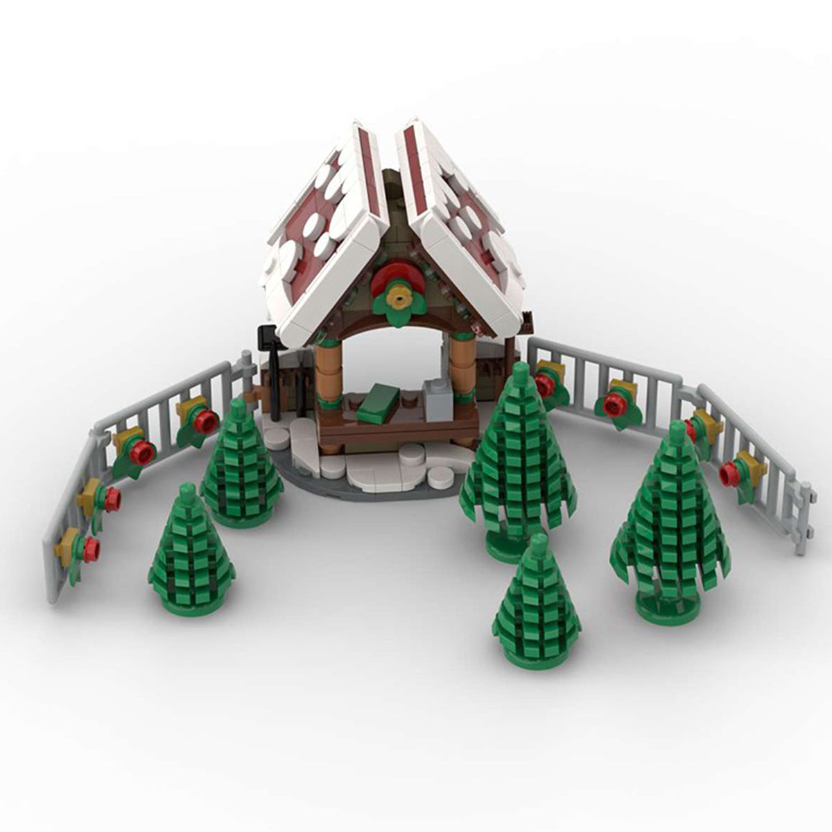christmas tree seller building set | moc-130588 - 4