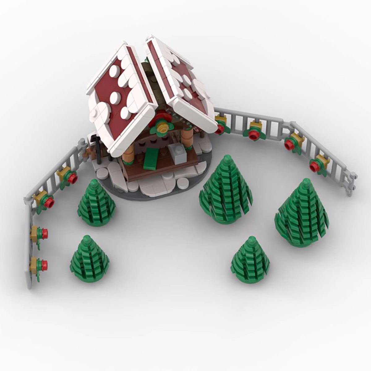 christmas tree seller building set | moc-130588 - 5