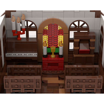 church moc building set | western series | lego compatible - 2