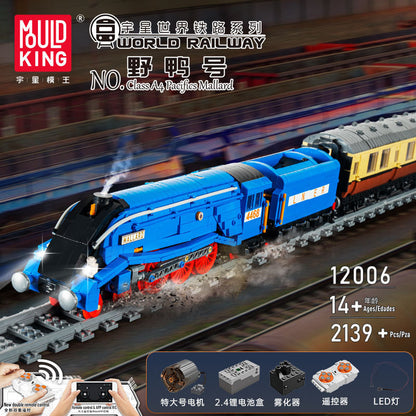 class a4 pacifics mallard steam express - 2139 pcs | mouldking 12006 - 2