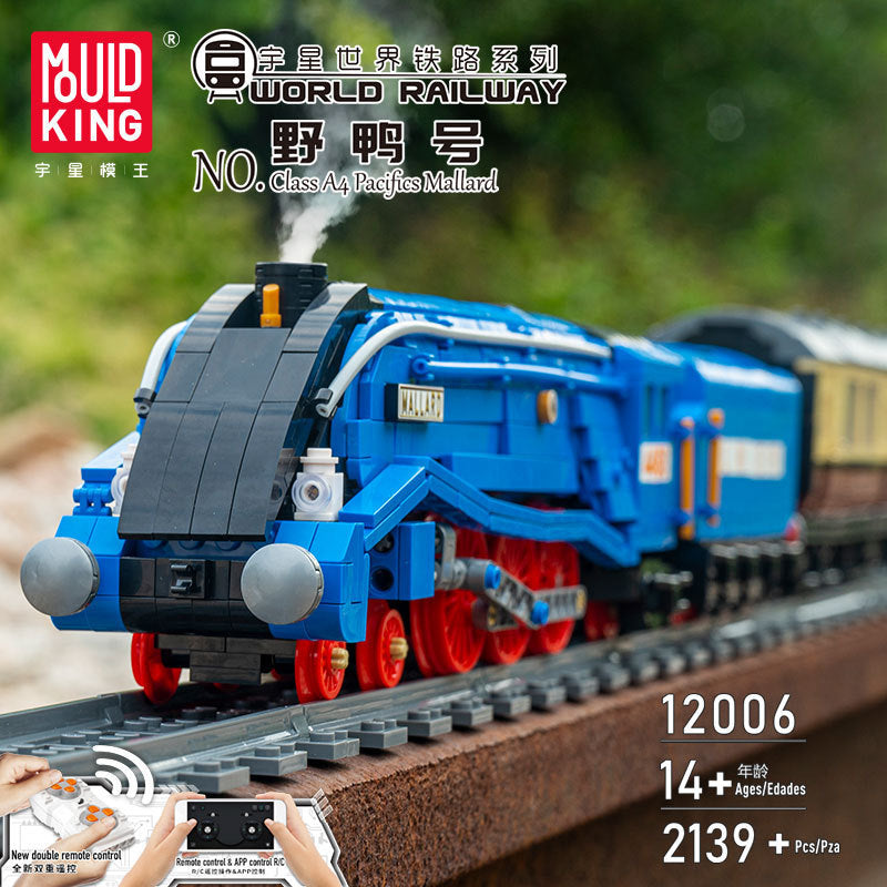 class a4 pacifics mallard steam express - 2139 pcs | mouldking 12006 - 4