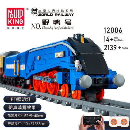 class a4 pacifics mallard steam express - 2139 pcs | mouldking 12006 - 6