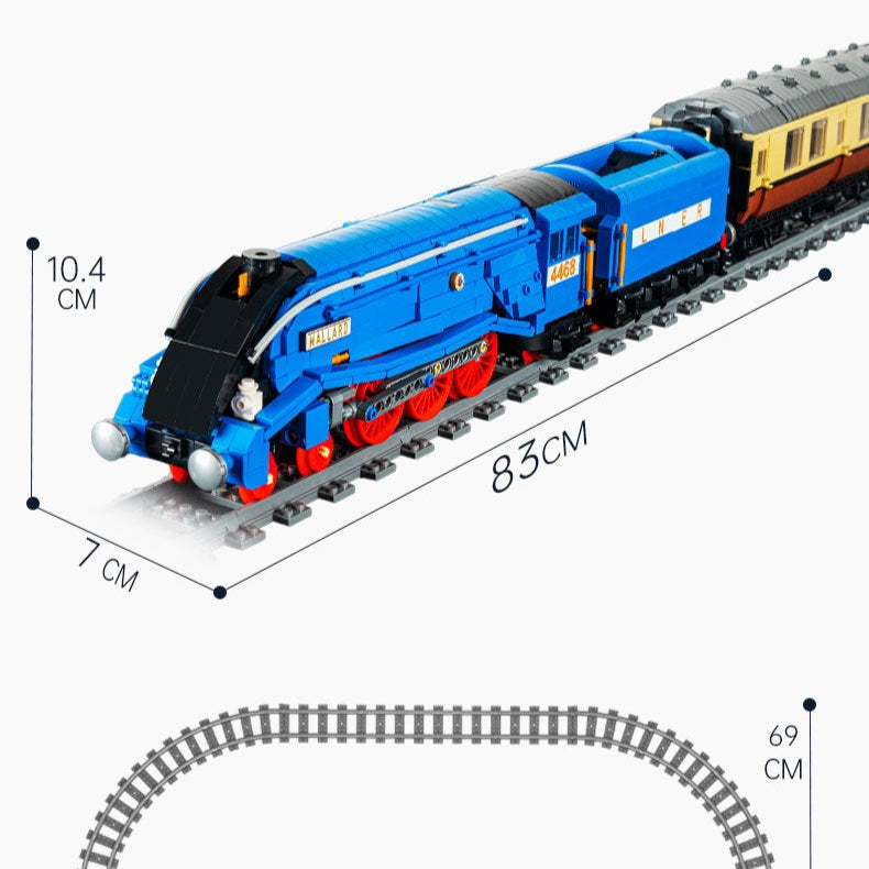 class a4 pacifics mallard steam express - 2139 pcs | mouldking 12006 - 8