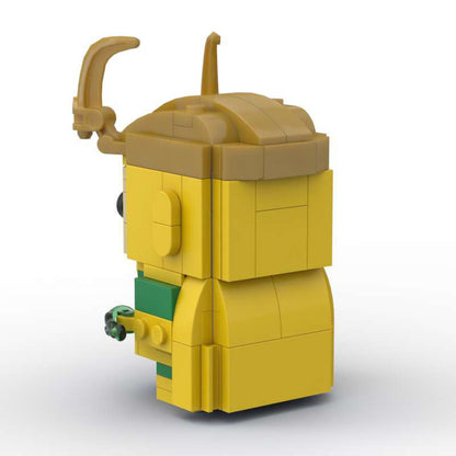 classic loki moc brickheadz building blocks set | compatible with lego - 3