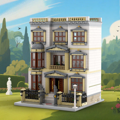 classicism villa building set | lego compatible - 1