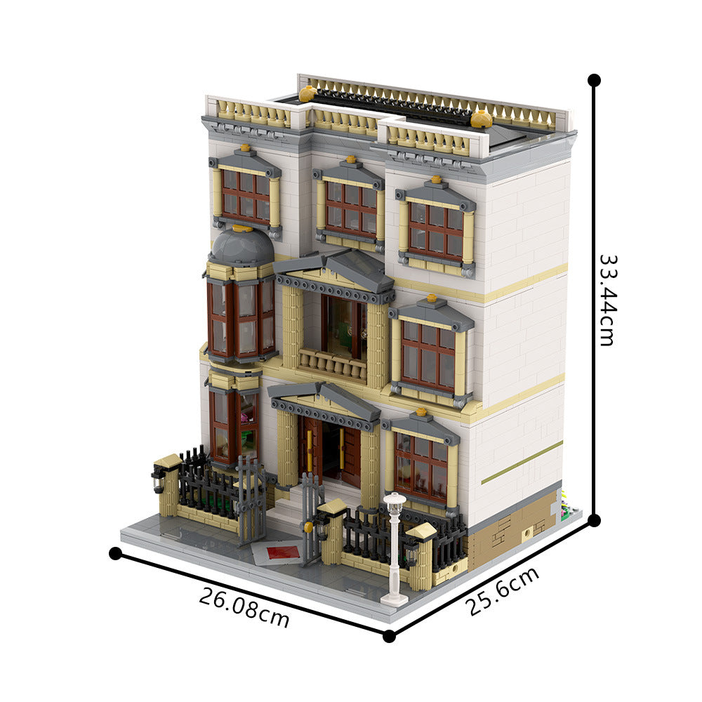 classicism villa building set | lego compatible - 3
