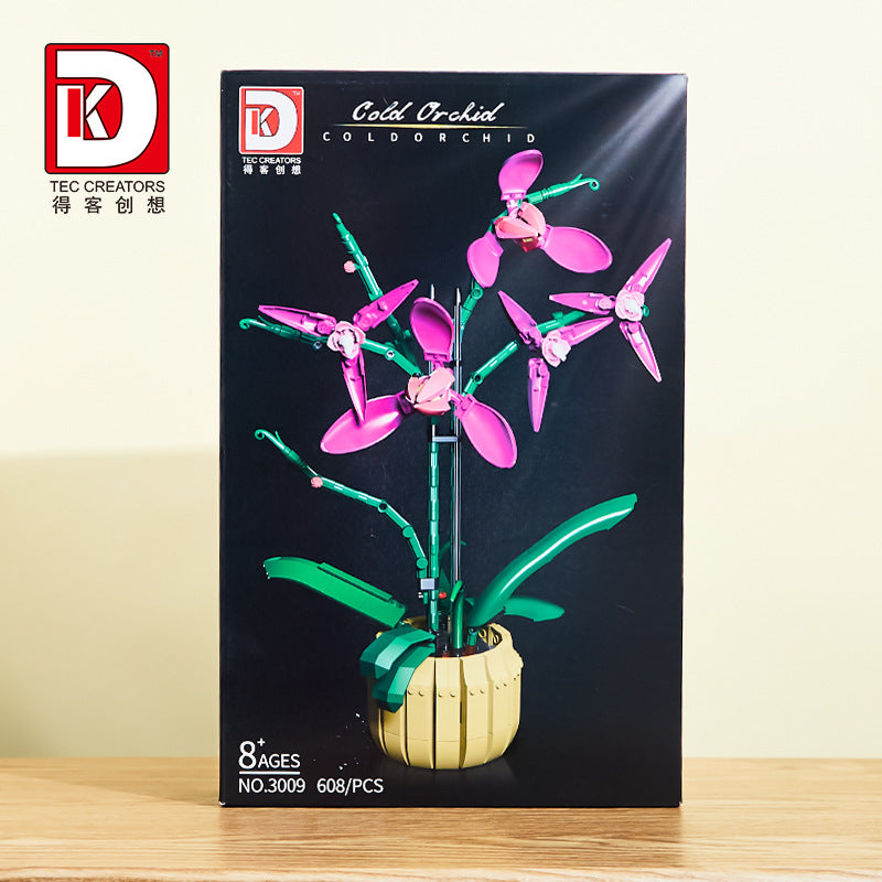 cold orchid flowers - 608 pcs | dk 3009 - 4