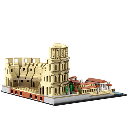 colosseum building set | lego compatible - 4