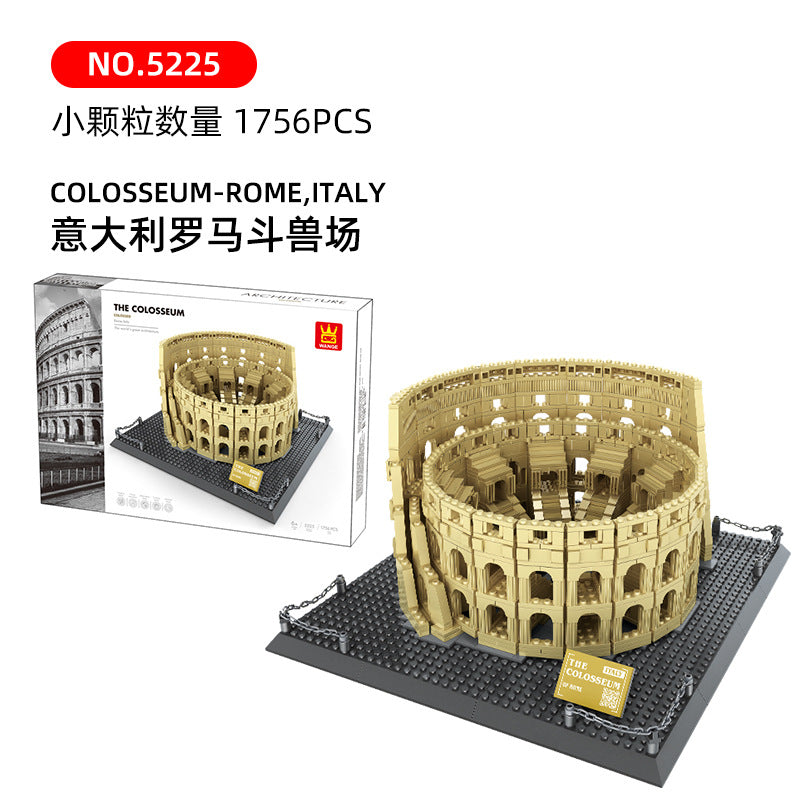 colosseum in rome - building blocks set - wange 5225 - 3