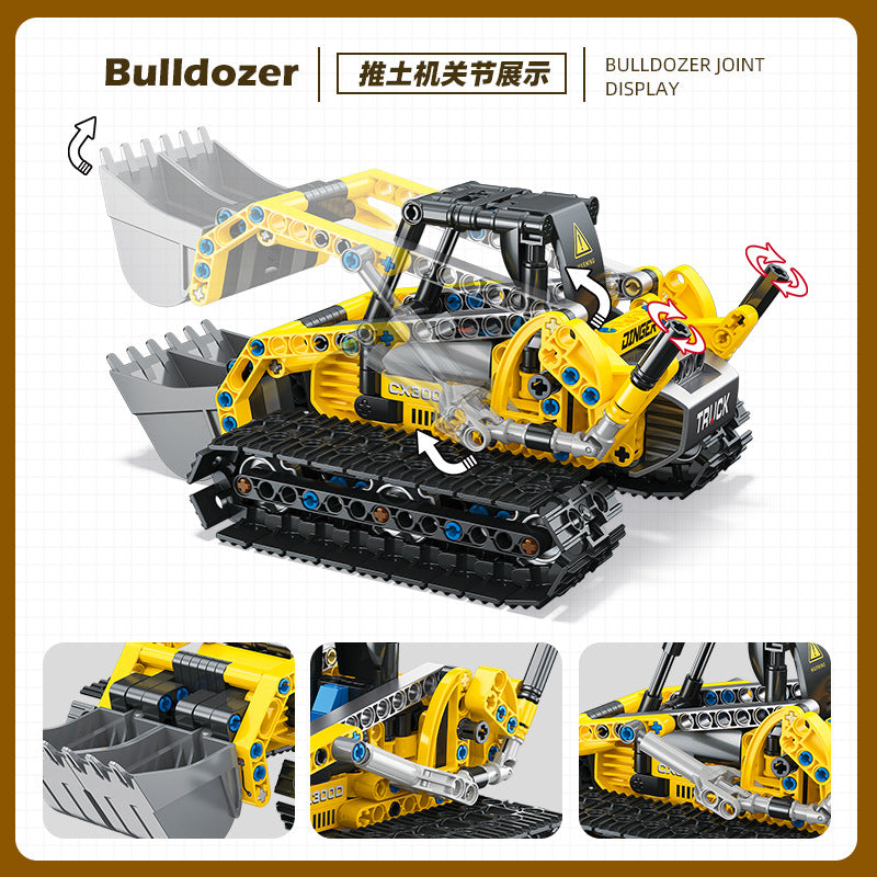 construction vehicle 2 in1 building set | jiestar 57017 - 57018 - 2