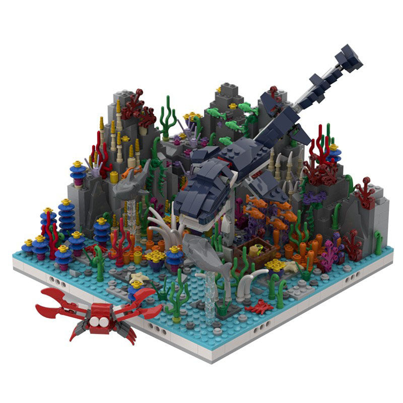 coral reef + 31088 sea dinosaur building set | moc-46326 - 1