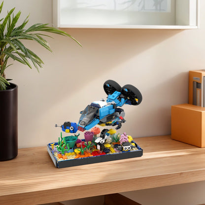 coral reef + submarine building set | moc-115754 - 1