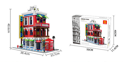 corner store - building blocks set - wange bricks 6311 - 5