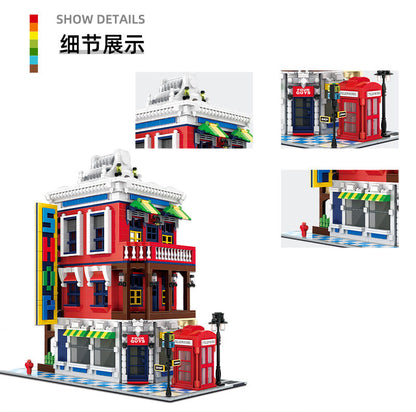 corner store - building blocks set - wange bricks 6311 - 6