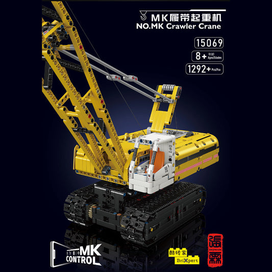 crawler crane rc building set - 1292 pcs | mouldking 15069 - 1