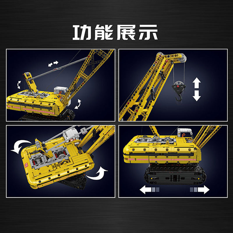 crawler crane rc building set - 1292 pcs | mouldking 15069 - 3