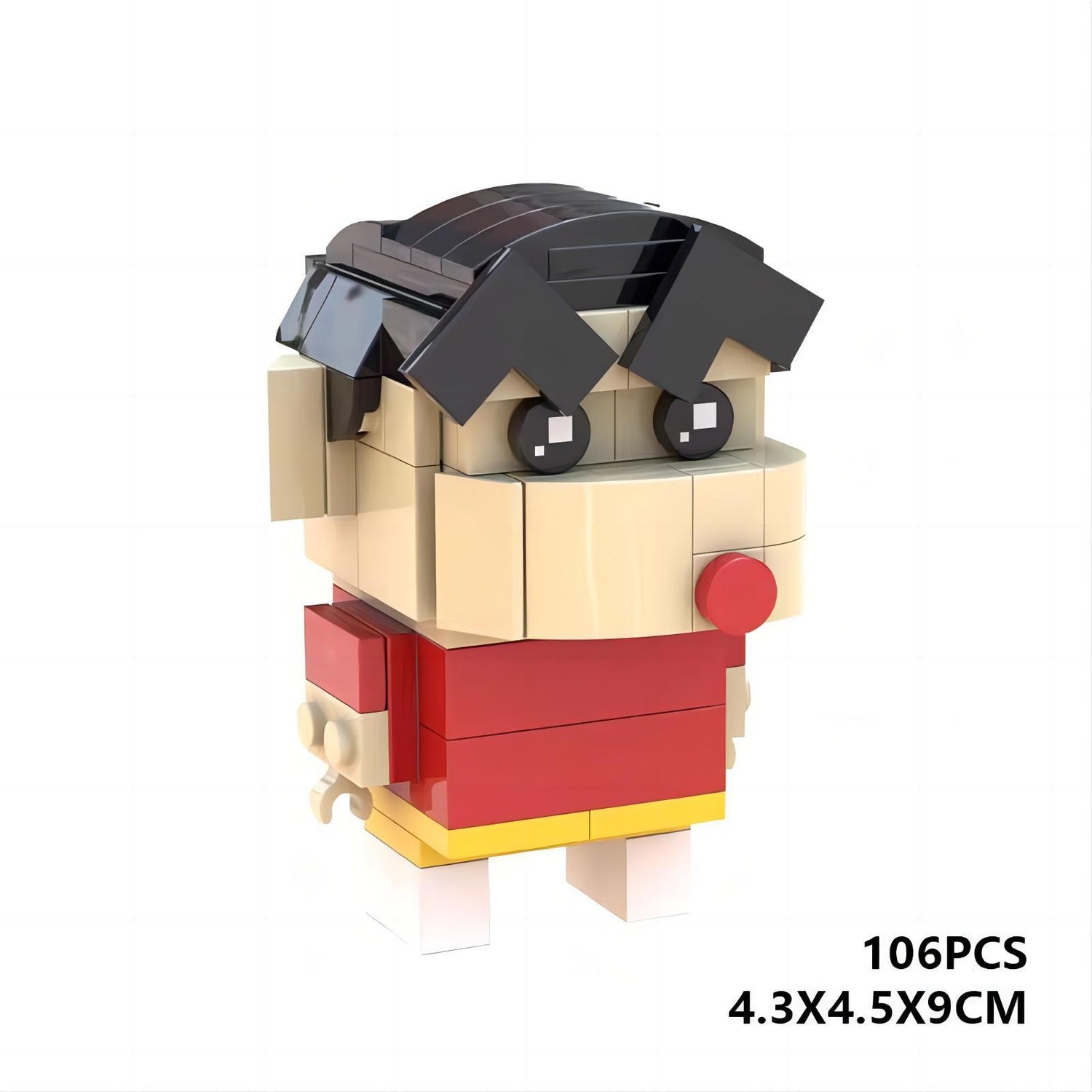 crayon shin-chan brickheadz moc building toy | lego-compatible set - 3
