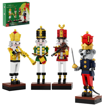 creative nutcracker building block models – christmas gift - 697 pcs - 5