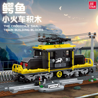 crocodile locomotive train building blocks | jiestar 59007 - 1