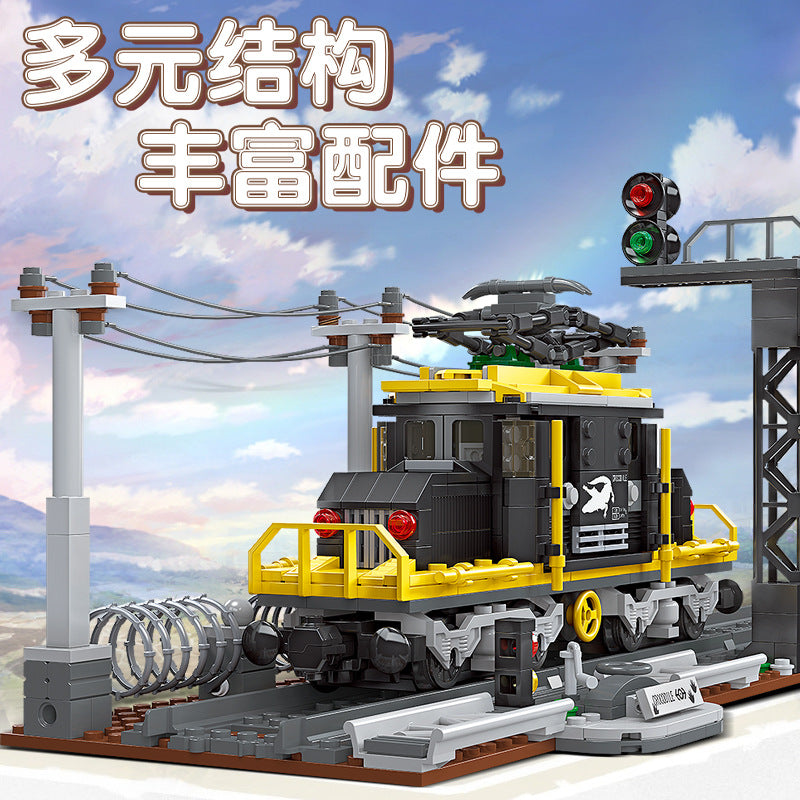 crocodile locomotive train building blocks | jiestar 59007 - 2