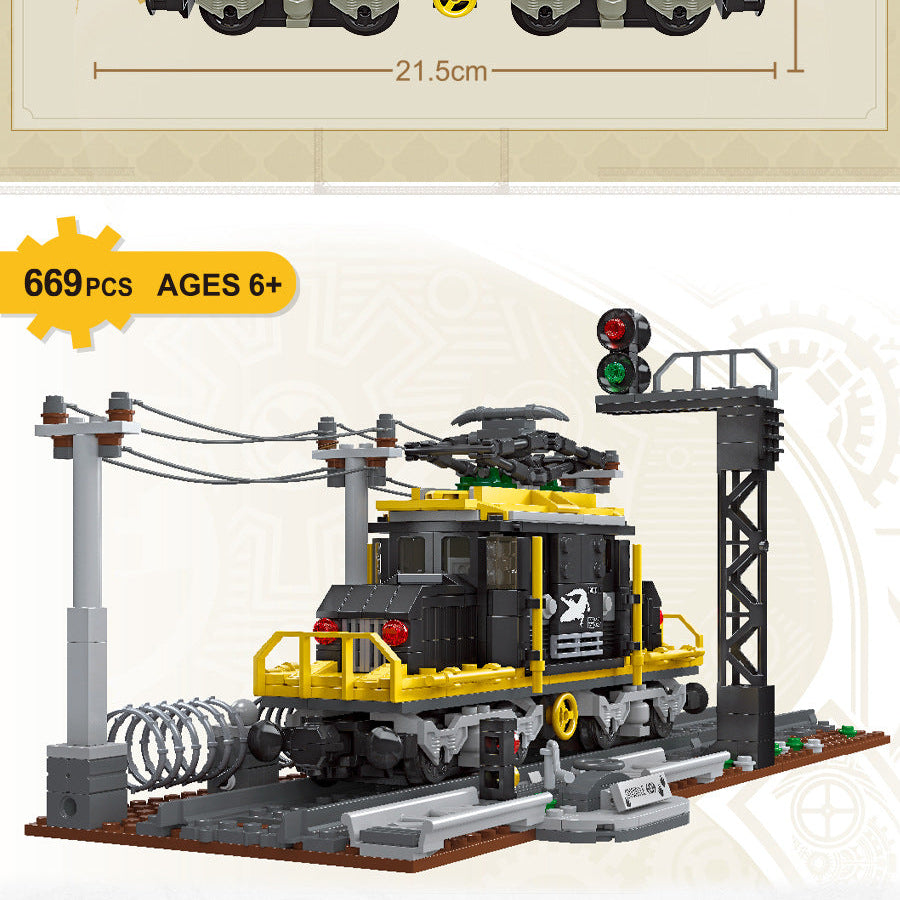 crocodile locomotive train building blocks | jiestar 59007 - 6