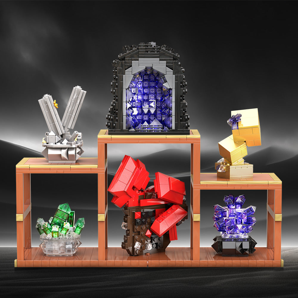 crystal display stand building set | lego compatible - 2
