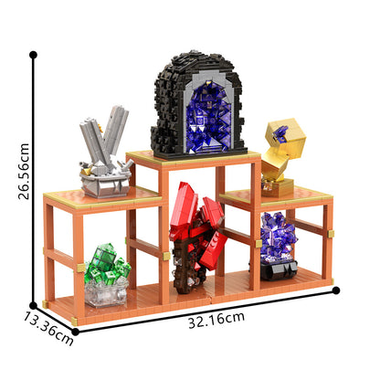 crystal display stand building set | lego compatible - 4