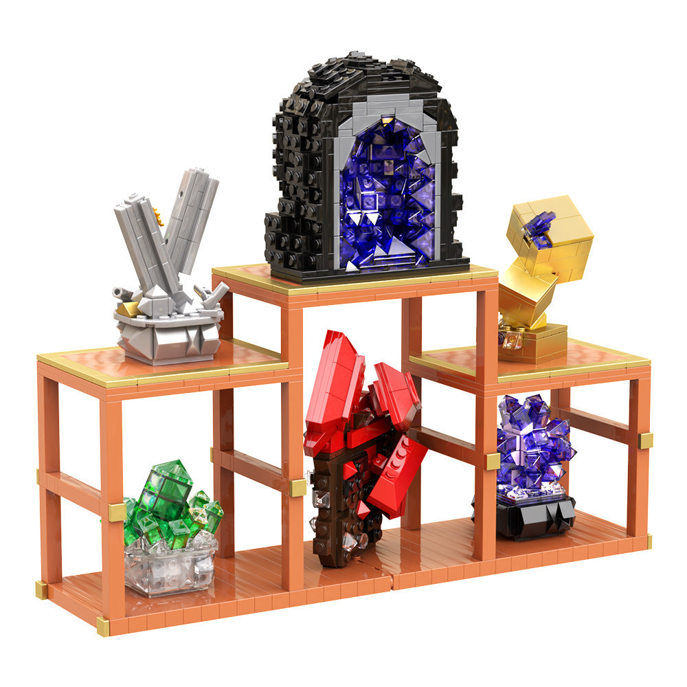crystal display stand building set | lego compatible - 5