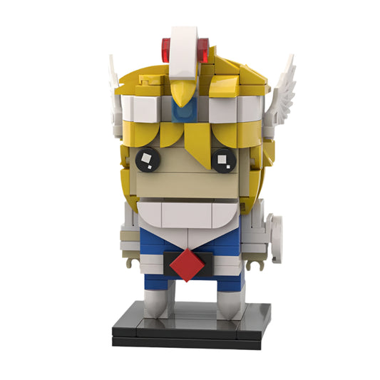 crystal saint brickheadz moc building set |  saint seiya | moc-56820 - 1