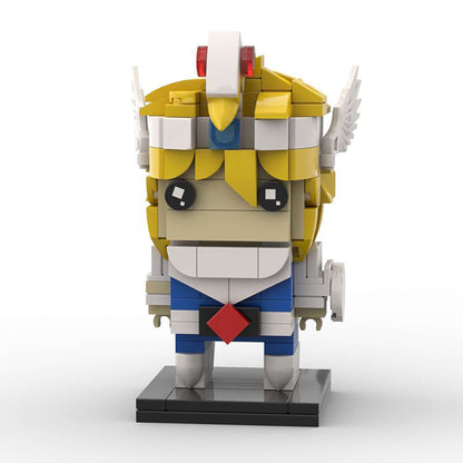 crystal saint brickheadz moc building set |  saint seiya | moc-56820 - 3