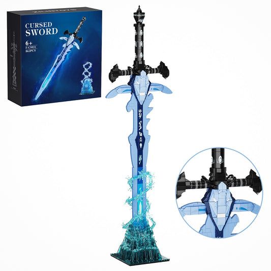 cursed sword - world of warcraft frostmourne building blocks - 1