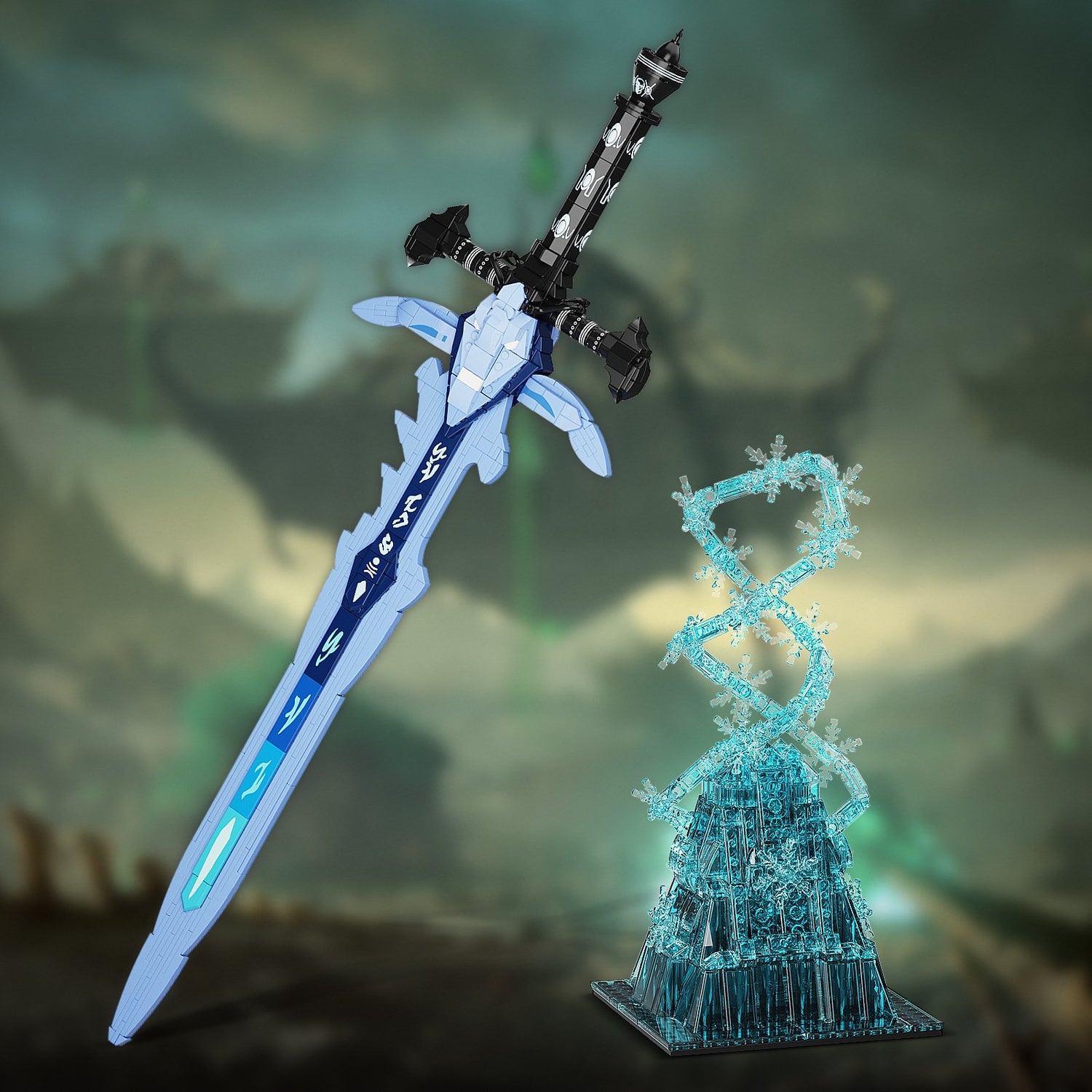 cursed sword - world of warcraft frostmourne building blocks - 2