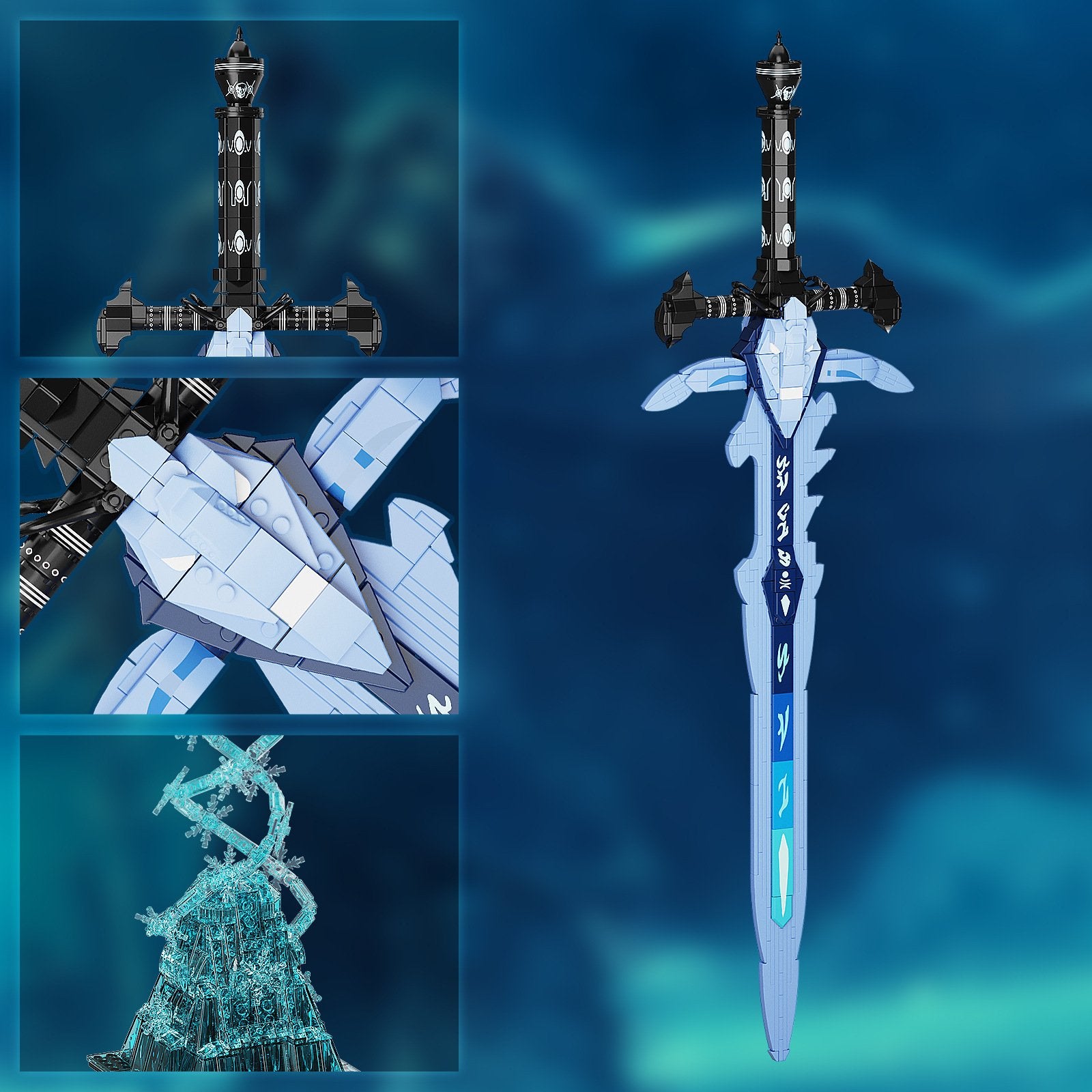 cursed sword - world of warcraft frostmourne building blocks - 3