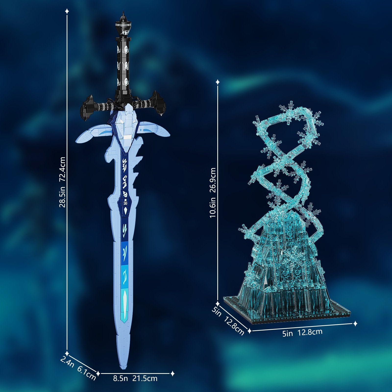 cursed sword - world of warcraft frostmourne building blocks - 4