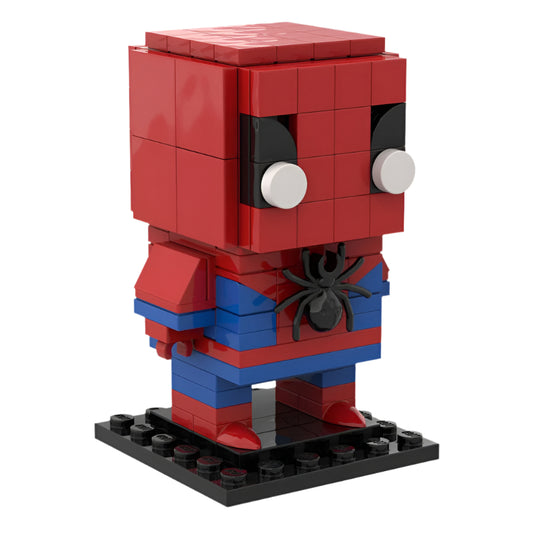 custom marvel spiderman brickheadz building set | marvel | moc-36264 - 1