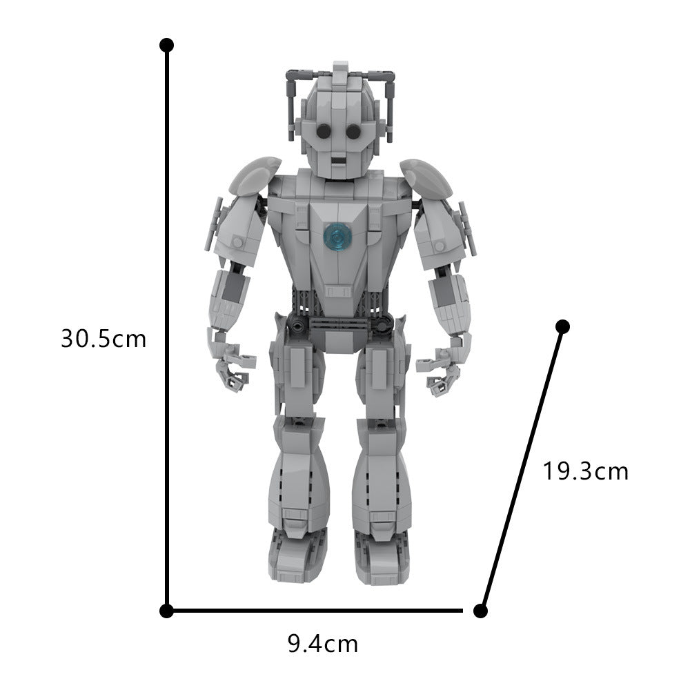 cyberman building set | doctor who | lego compatible - 3