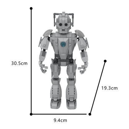 cyberman building set | doctor who | lego compatible - 3