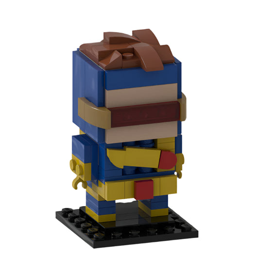 cyclops x-men brickheadz building set | marvel | moc-55886 - 1
