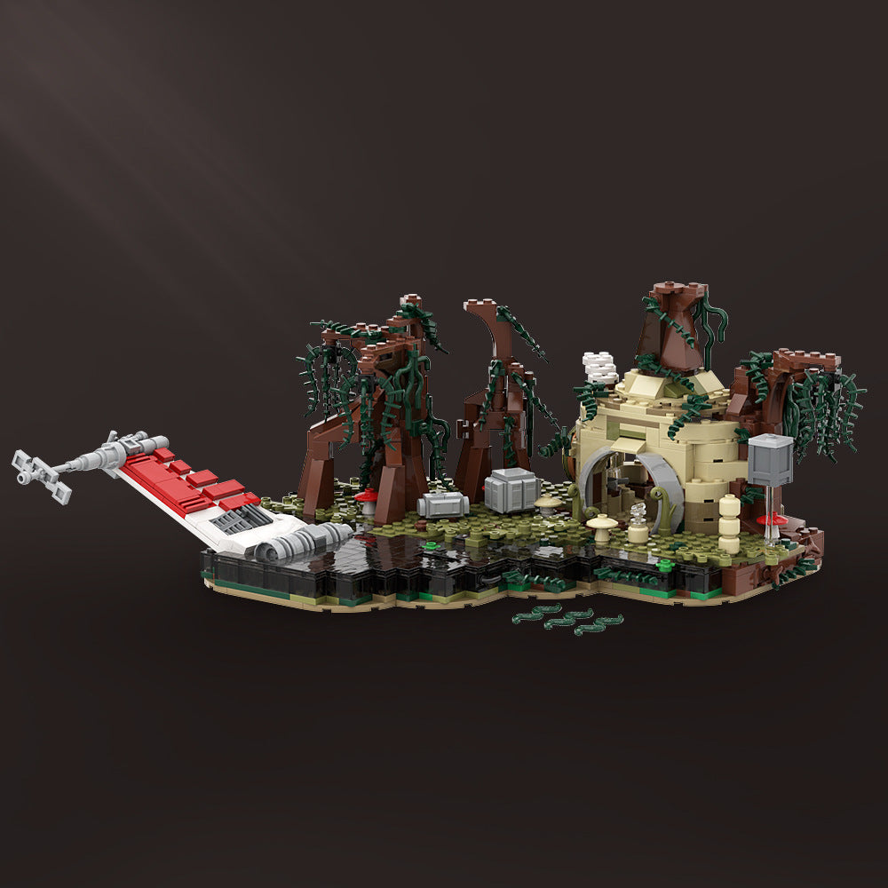 dagobah playset building set | star wars | moc-19522 - 1