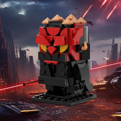 darth maul brickheadz building set | lego compatible - 1