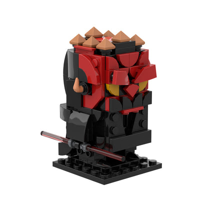 darth maul brickheadz building set | lego compatible - 2
