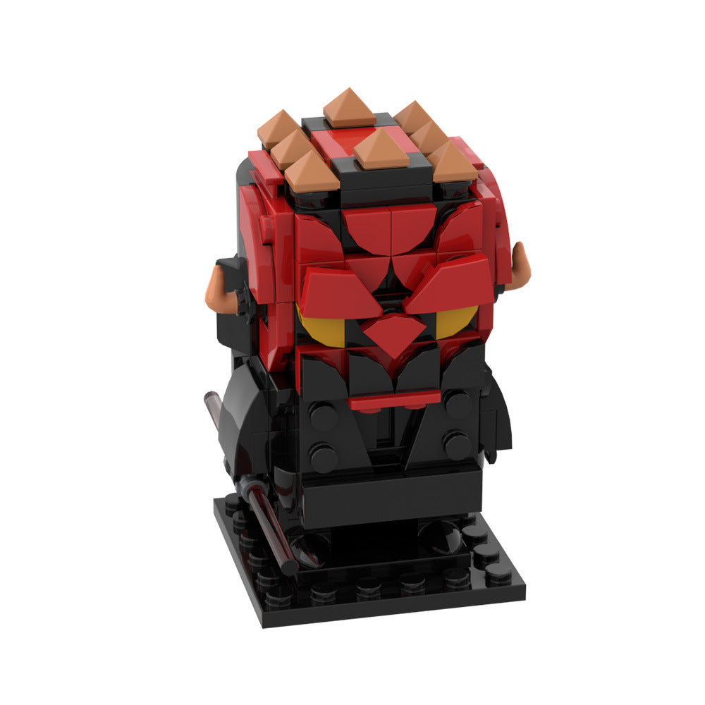 darth maul brickheadz building set | lego compatible - 3